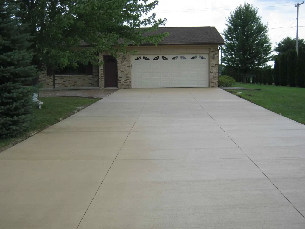 Custom concrete driveway project Portland OR - Example 3