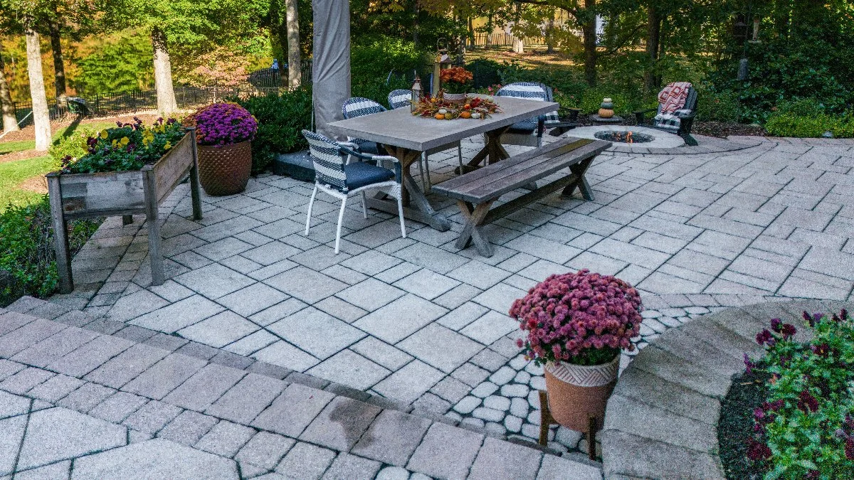 Custom paver patio project Portland OR - Example 1