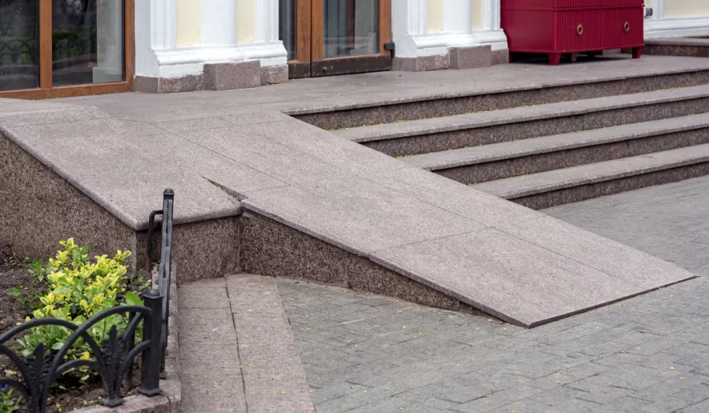 ADA-compliant concrete ramp project Portland OR - Example 1