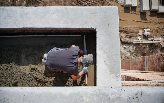 Concrete foundation work for a Portland construction project