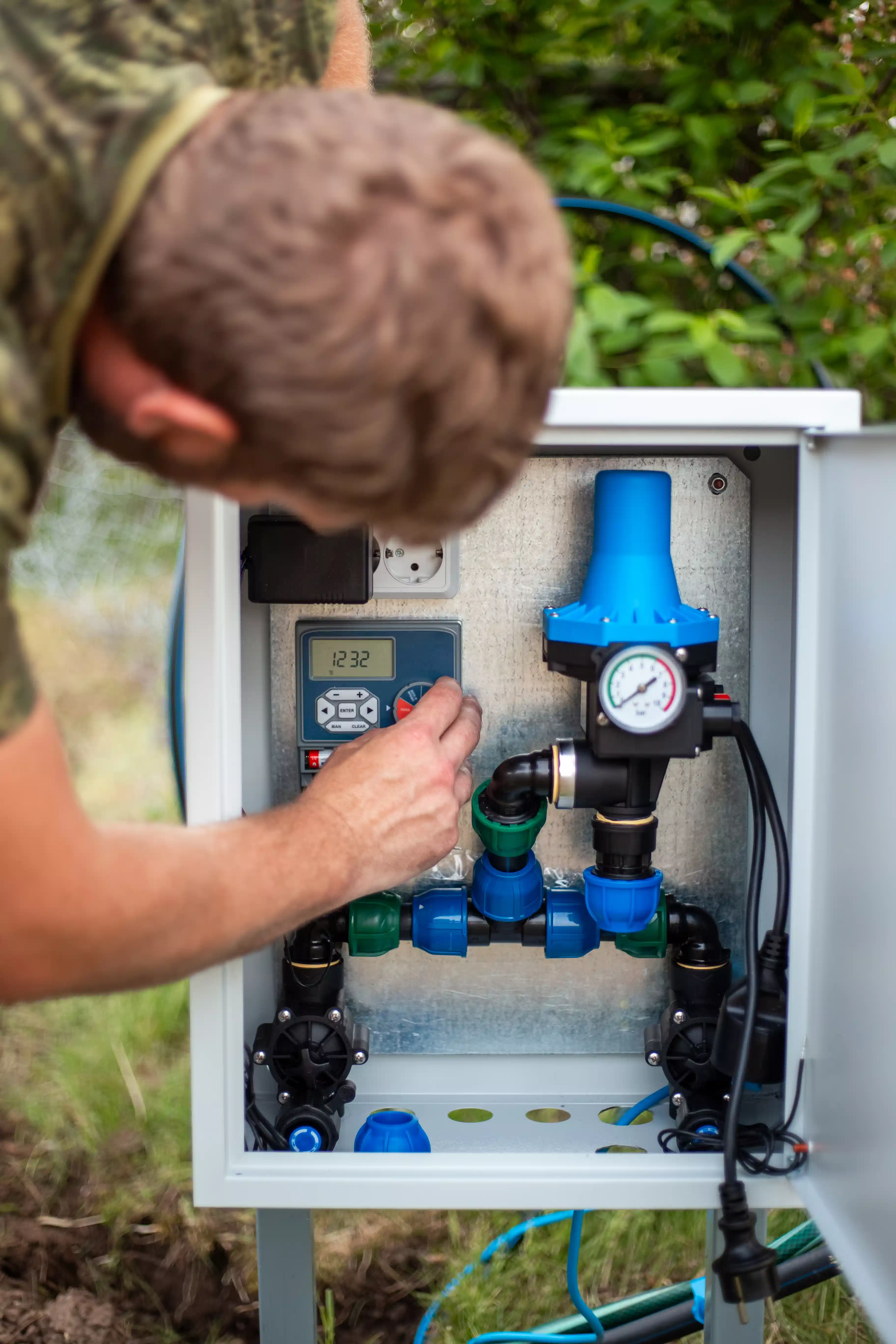 Professional timer installation services in Portland OR - Smart irrigation controllers by FRS Remodeling